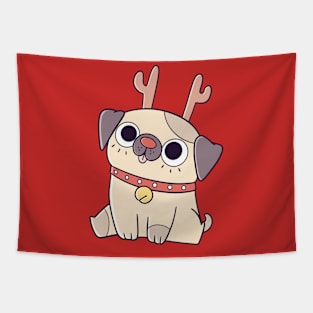 Reindeer Puppy Tapestry