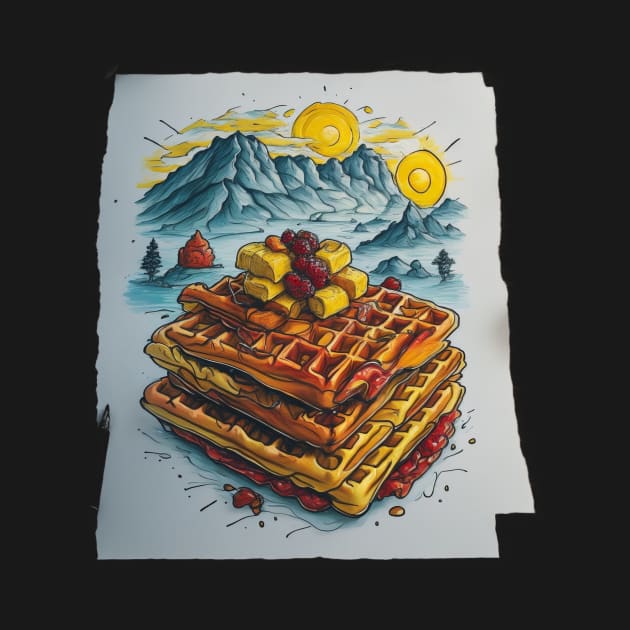 Waffles Mountain Art Vogue Since Established by Flowering Away