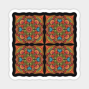 Pattern in folkloristic style Magnet