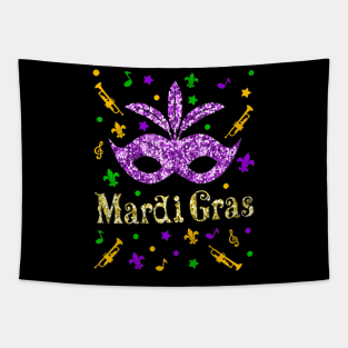 Mardi Gras 2024  Womens Girls Mask Beads New  Party Tapestry