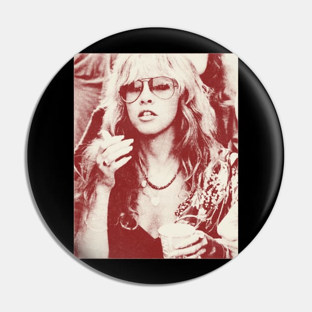 Stevie Nicks-Vintage Halftone Pin by Ecsa