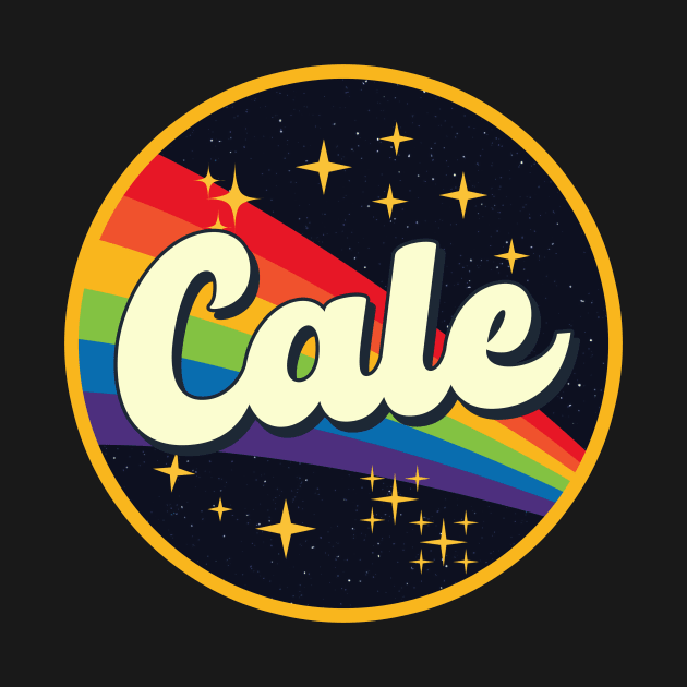 Cale // Rainbow In Space Vintage Style by LMW Art