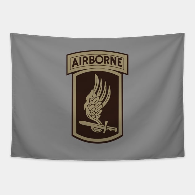 173rd Airborne Patch (desert subdued) Tapestry by Firemission45