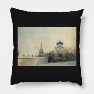 Church in Winter Estate Pillow