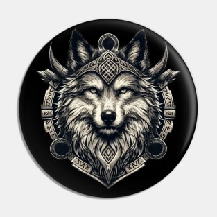 Wolf Fenrir Norse Mythology Viking Warrior Pin