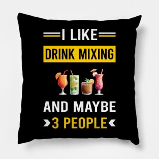 3 People Drink Mixing Mixologist Mixology Cocktail Bartending Bartender Pillow