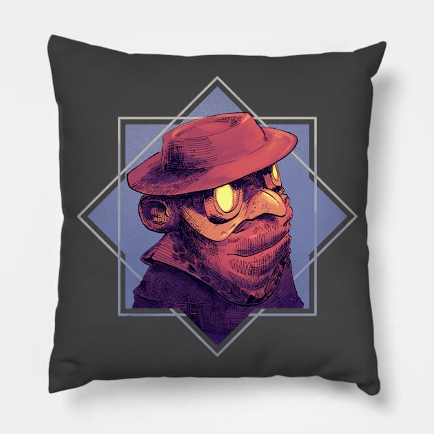 Baby plague doctor Pillow by Carlos CD