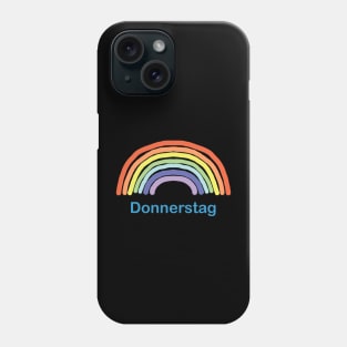 Donnerstag Thursday Rainbow Phone Case