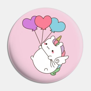 Balloons Unicorn Pin