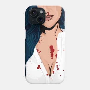 Bloody Halloween Pop Art Girl Phone Case