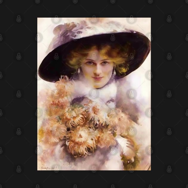 Victorian Lady illustration by Édouard Bisson by This and That Designs