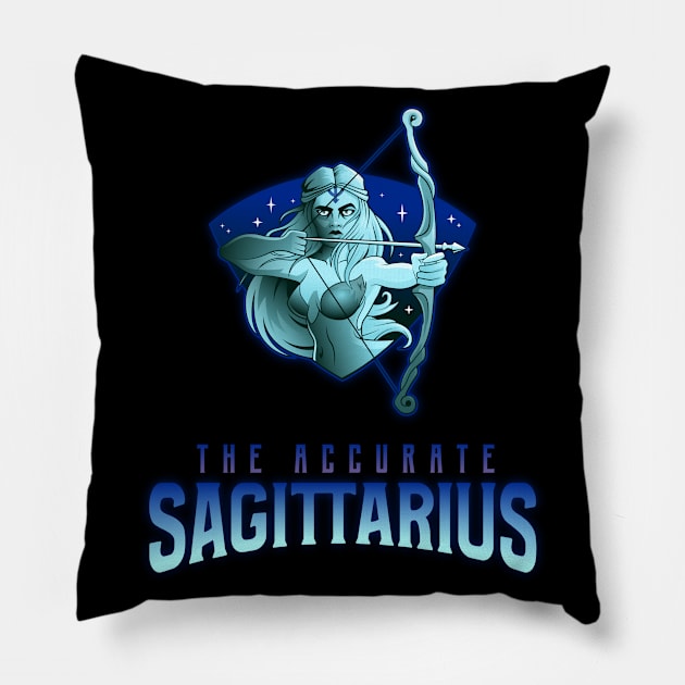 Sagittarius Astorlogical Zodiac Sign Pillow by Storeology