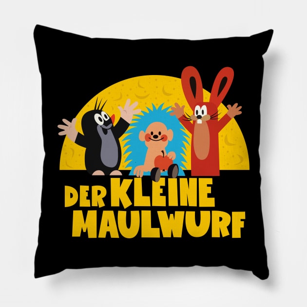 Der kleine Maulwurf - Nostalgische Kindheitserinnerungen Pillow by Boogosh