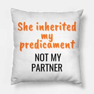 She inherited my predicament, not my partner Pillow