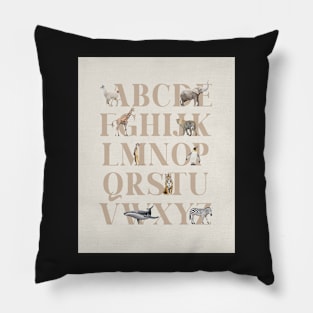 Alphabet animals Pillow