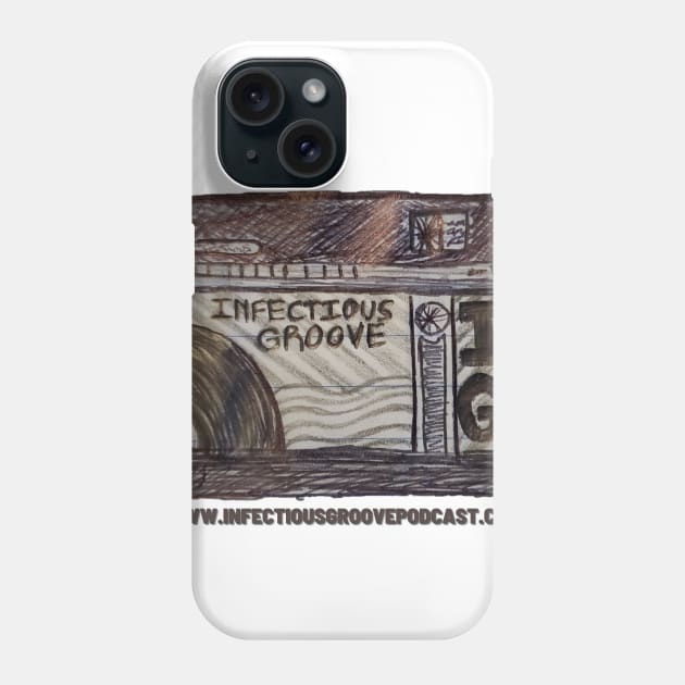 IGP - Jukebox Sketch Phone Case by Infectious Groove Podcast