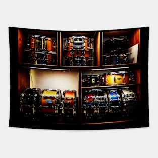 Pretty Snare Drums All In A Row Tapestry