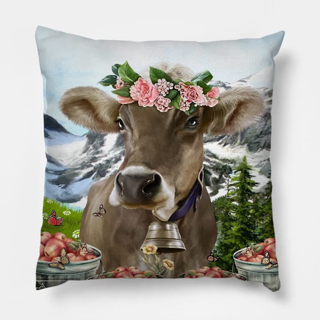 Alpine valley life Pillow by SoMerlee