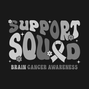 Support Squad Brain Cancer Awareness T-Shirt