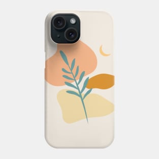 Boho minimalist abstract shapes Phone Case
