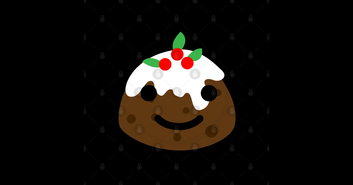 christmas pudding emoji Christmas Pudding Emoji Sticker TeePublic