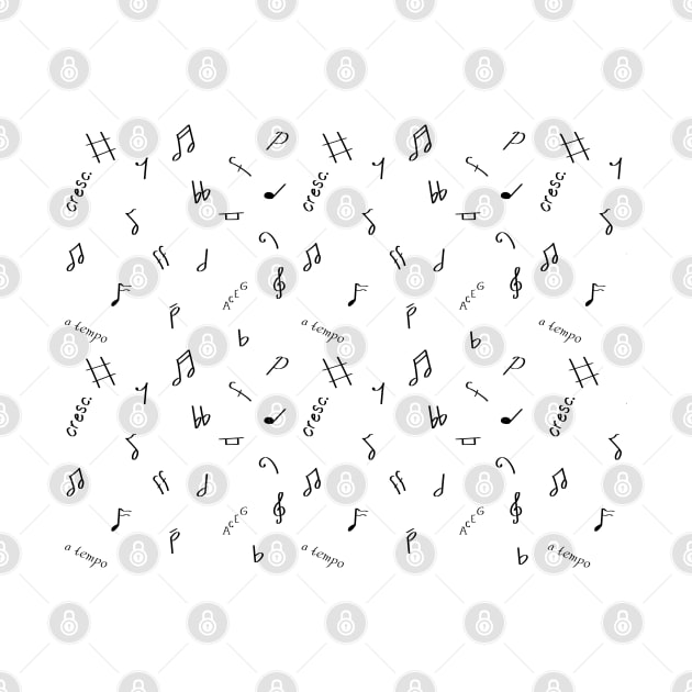 Musical Notes Pattern by thcreations1