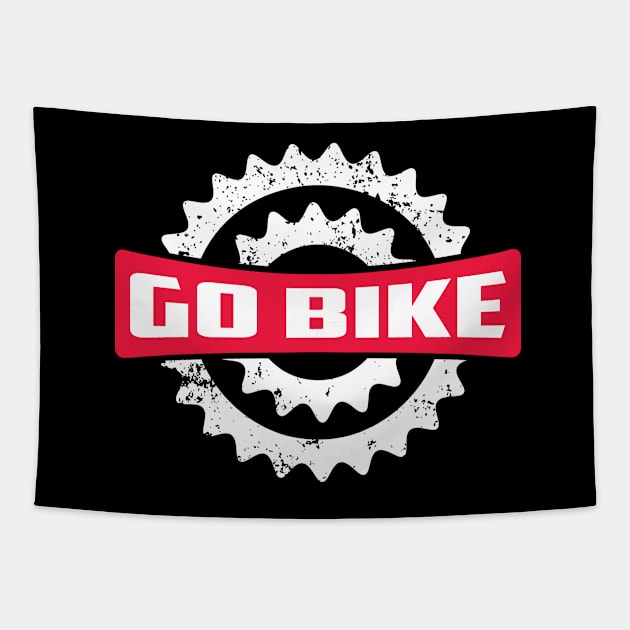 Go Bike Tapestry by Zugor