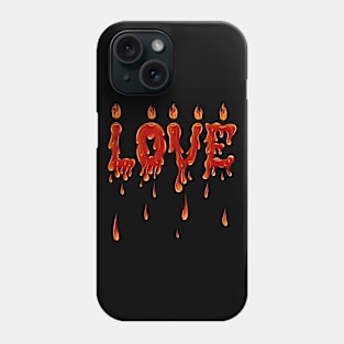 Love Red Romantic Candles Phone Case