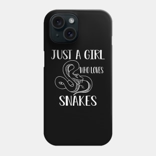 Snake Girl - Just a girl who loves snake Phone Case