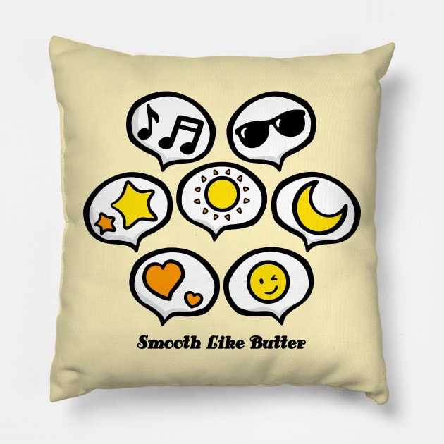 Smooth Like Butter with Emoticon Pillow by Khotekmei