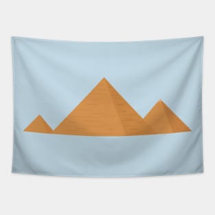 Pyramids flat design icon Tapestry