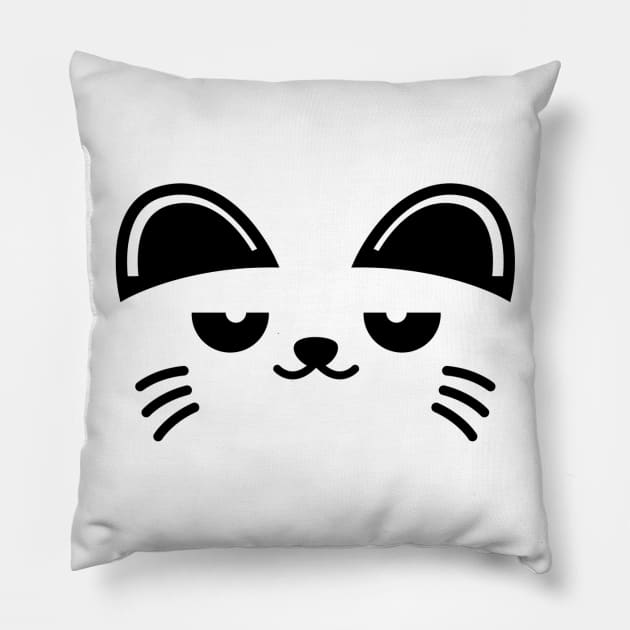 Kitty Cute Pillow by sfajar