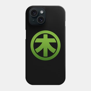 Green WOOD Kanji Phone Case