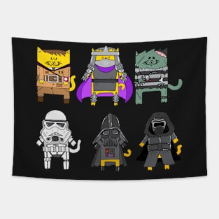 Supervillain Cats Tapestry