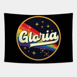 Gloria // Rainbow In Space Vintage Style Tapestry