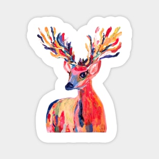 Lovely autumn deer Magnet