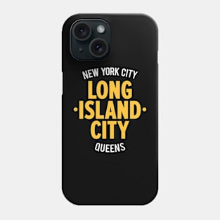 Long Island City Queens Logo - A Minimalist Tribute to Urban Charm Phone Case