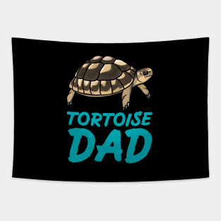 Tortoise Dad, Blue, for Tortoise Lovers Tapestry