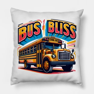 School Bus, Bus Bliss Pillow