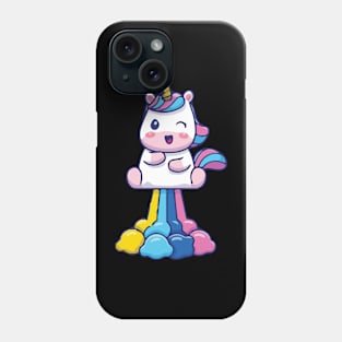 cat unicorn funny so cute face mask Phone Case