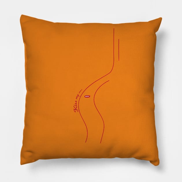 Erotic Print Pillow by loco