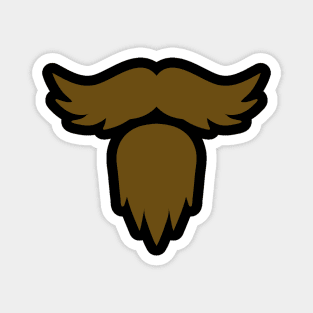 hipster moustache beard Magnet