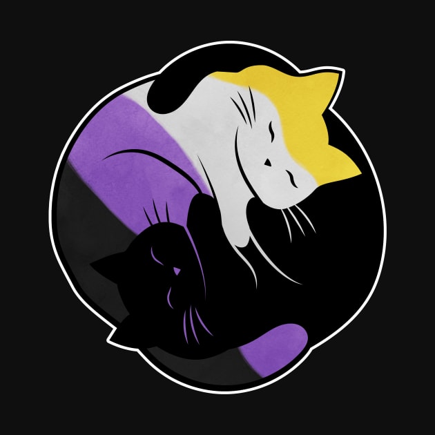 Nonbinary Eternal Yin Yang Cat by Psitta