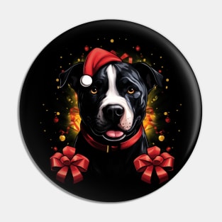 Christmas Pitbull Pin