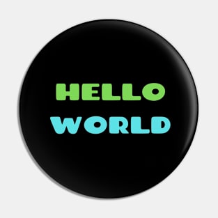 Hello World Baby Shower Gift Pin