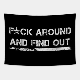 F*ck Around and Find Out Funny 90s Tapestry