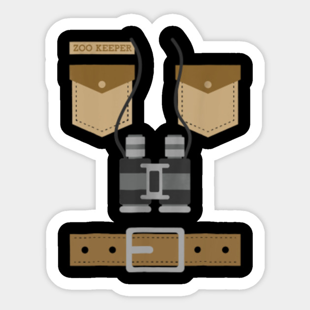 Zoo Keeper Costume Shirt Easy Animal Lover Girls Boys Gift Zoo Keeper Costume Sticker Teepublic