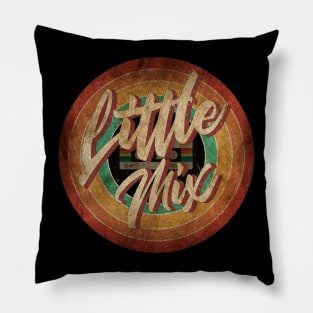 Little Mix Vintage Circle Art Pillow