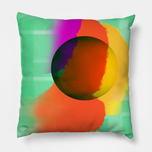 Abstract art Pillow by Small Gallery