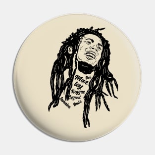 Reggae Legend 80s Style Classic Pin